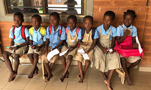 Groupe d'enfants au Togo